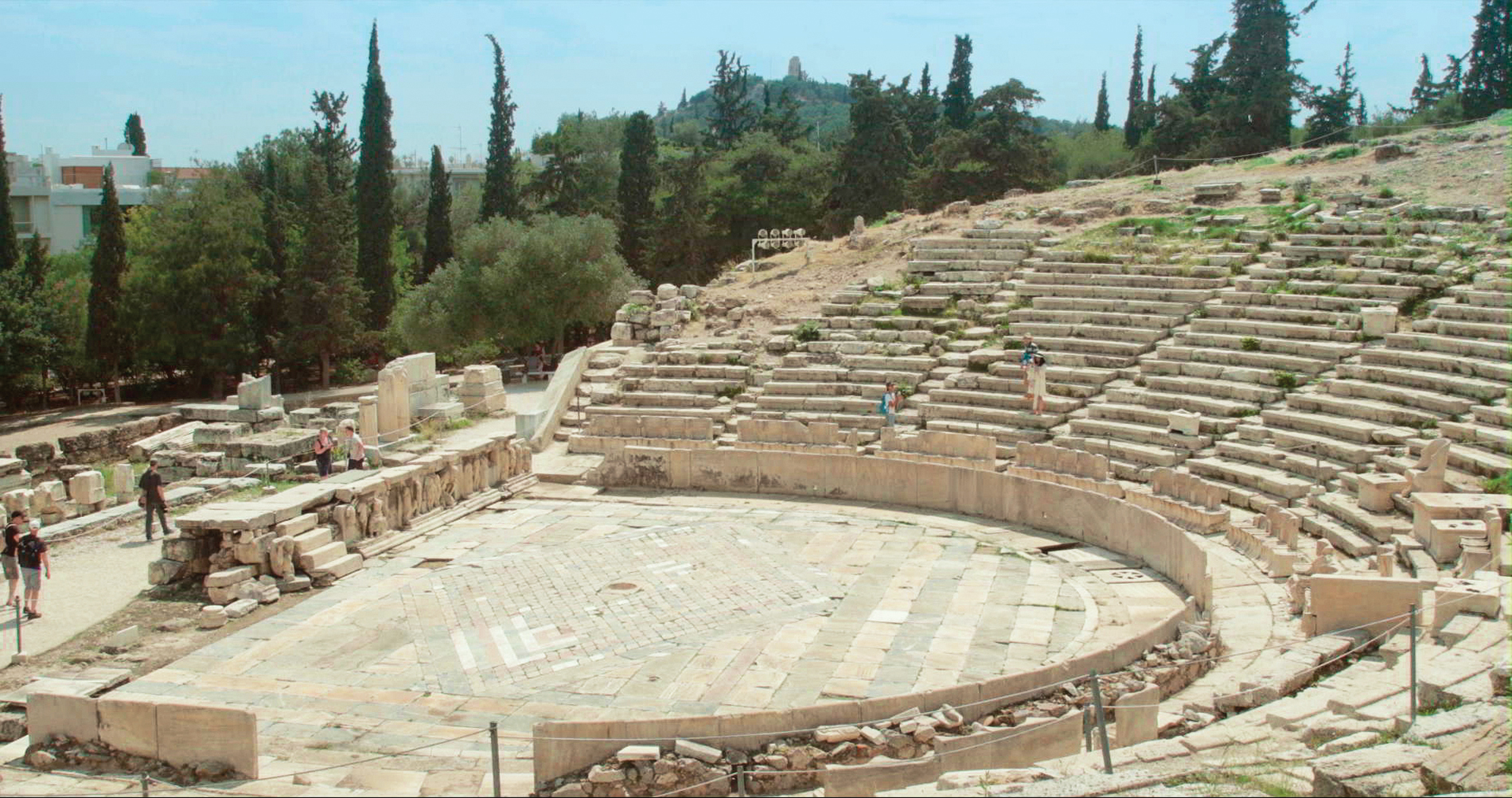 The film What Is Democracy?  includes scenes from  Greece, where Plato wrestled with the concept