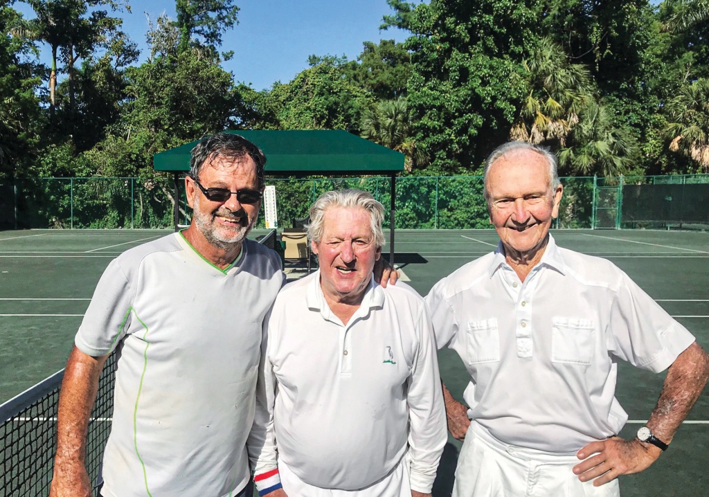 Spike gonzales ’69 and his tennis buddies