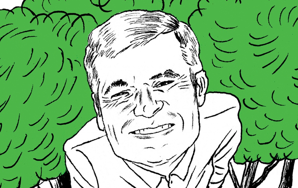 Illustration of John Daley of American Forests by Meg Moore