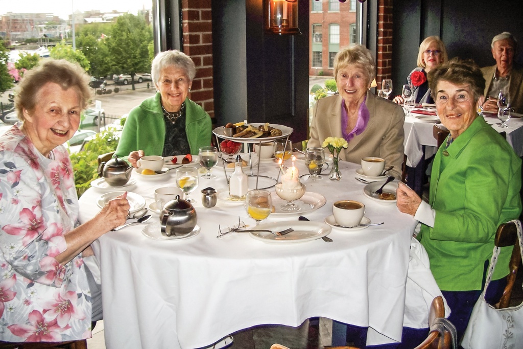 Marjorie Logan Hiles, Lois Jagolinzer Fain, Glenna Robinson Mazel and Dolores DiPrete