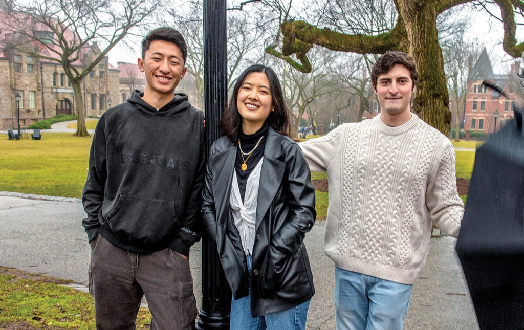 Image of Bryan Guan, Tracy Pan, and Ben Michals 