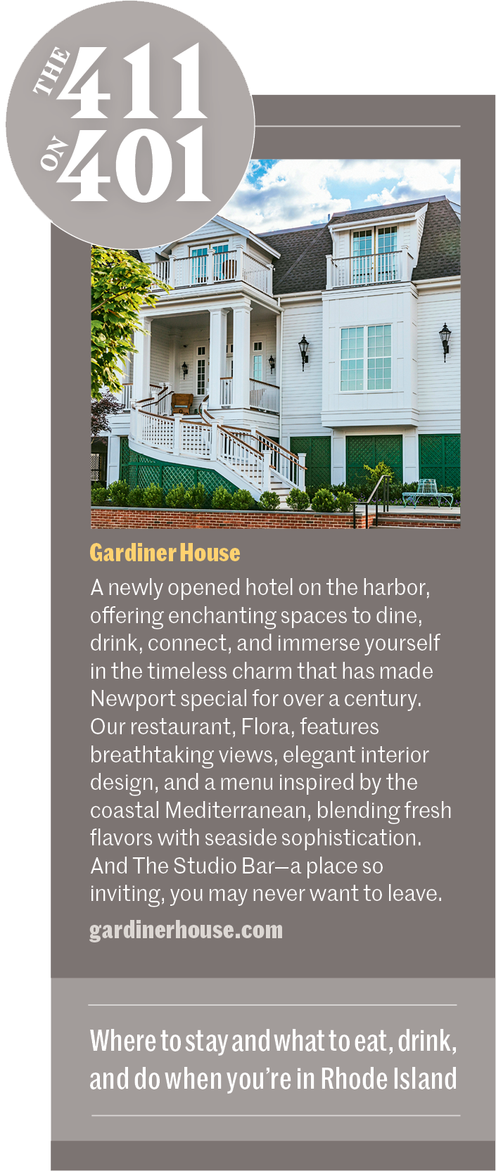 image and text of the Gardiner House