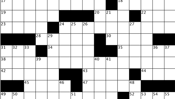 Crossword puzzle