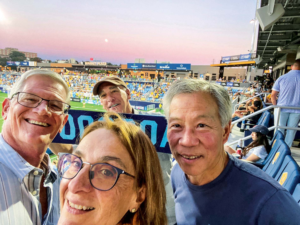 Joe Lellman &rsquo;82 and friends