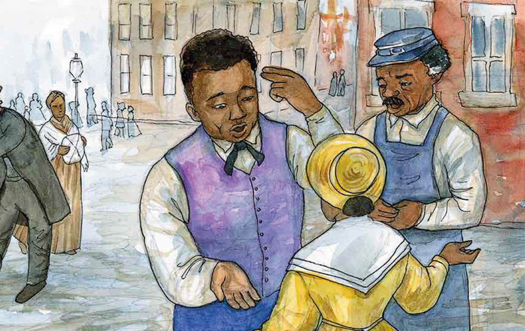 Illustration from the children's book Finding Rebecca