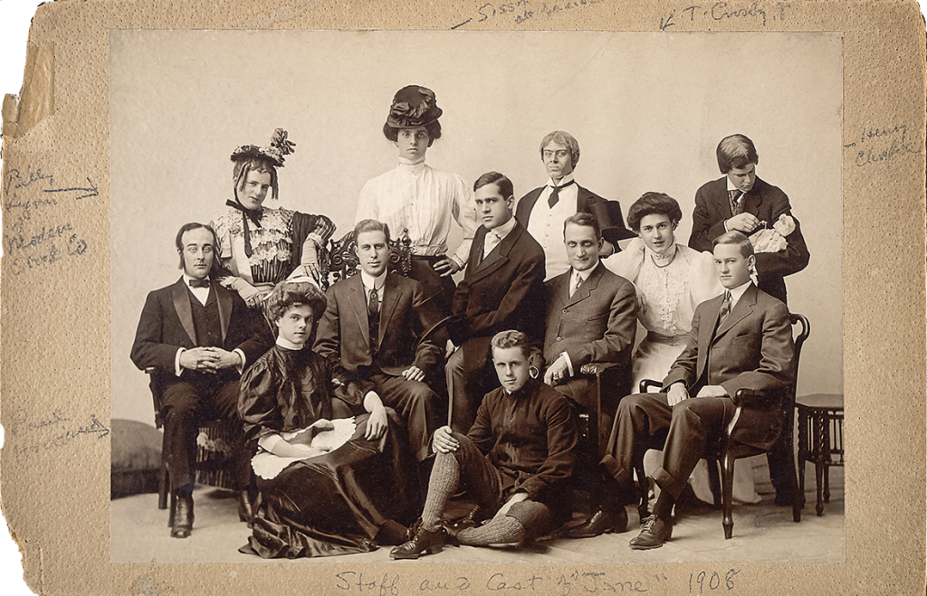 Archival image of the Sock and Buskin