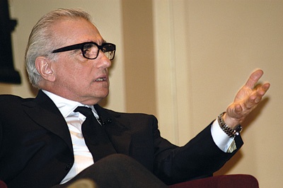 Photo of Martin Scorsese speaking.