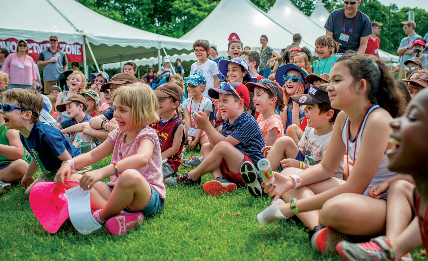 Alumni kids entertained at Field Day