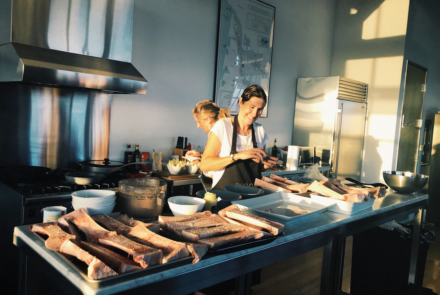 Photograph of Tania Teschke ’93 in the kitchen