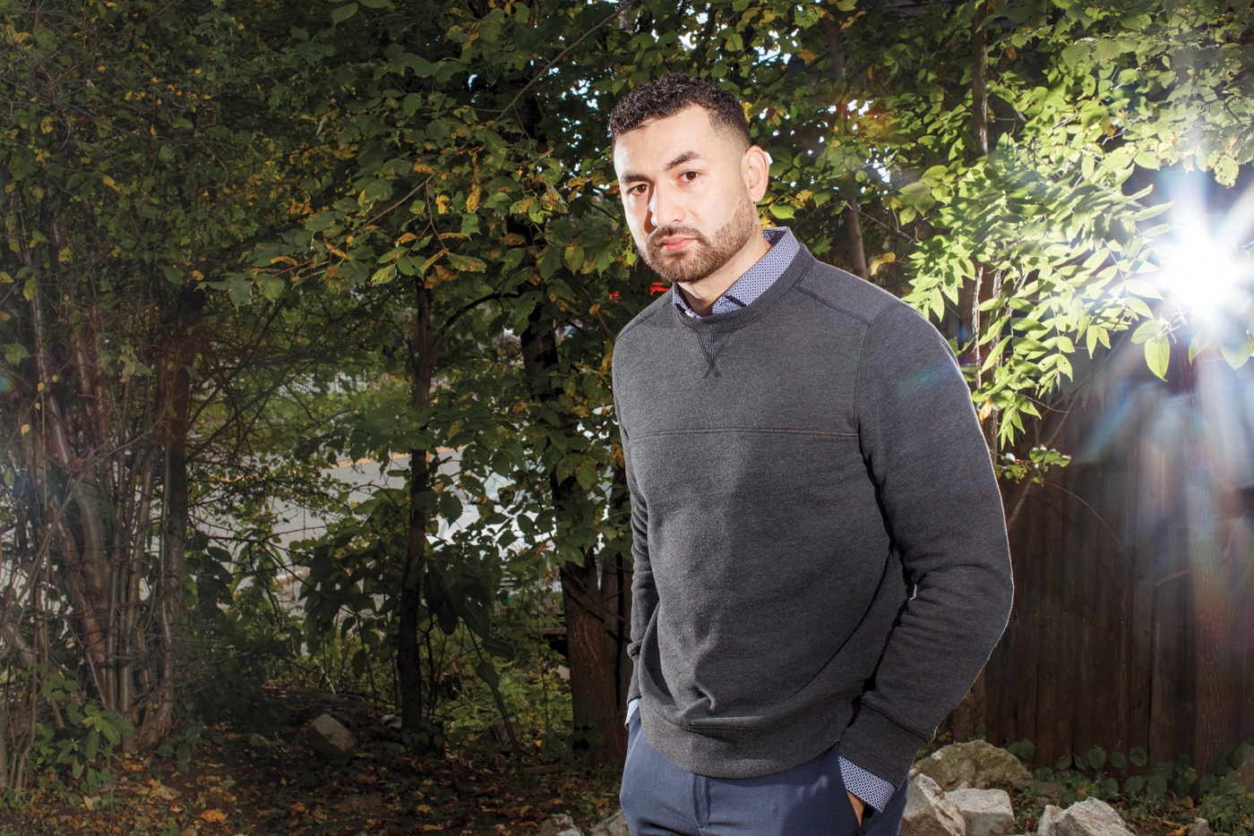 portrait of Manuel Villagrán, Brown student and military vet