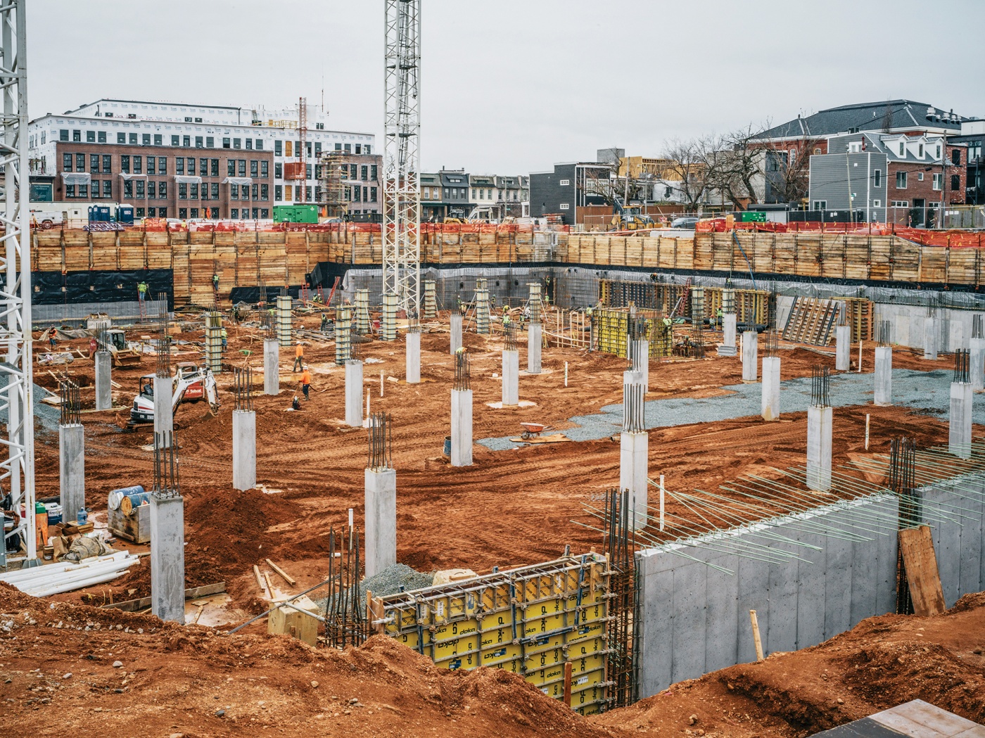 Photo of huge construction site