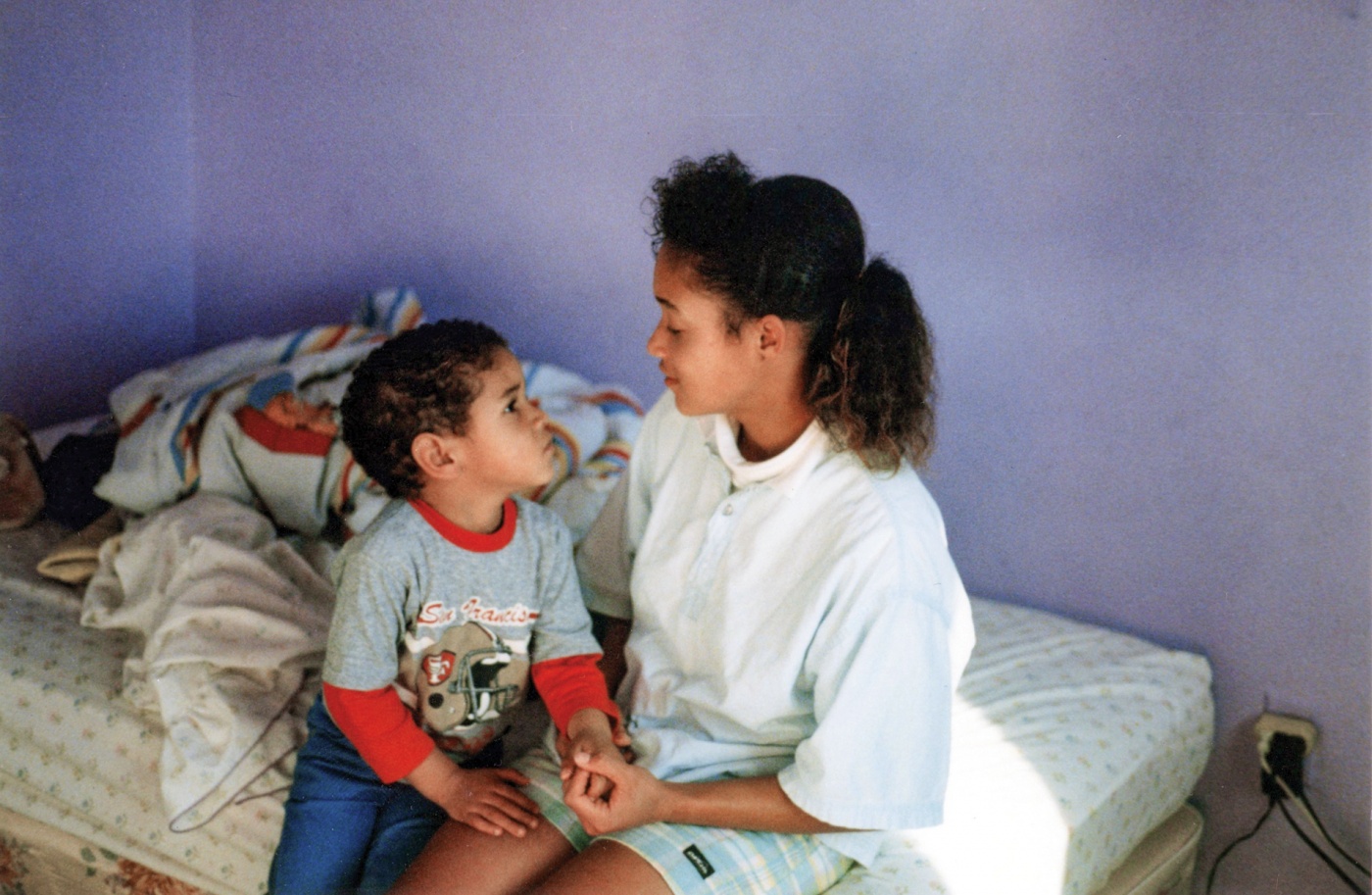 Photo of Angel Brunner with her younger brother