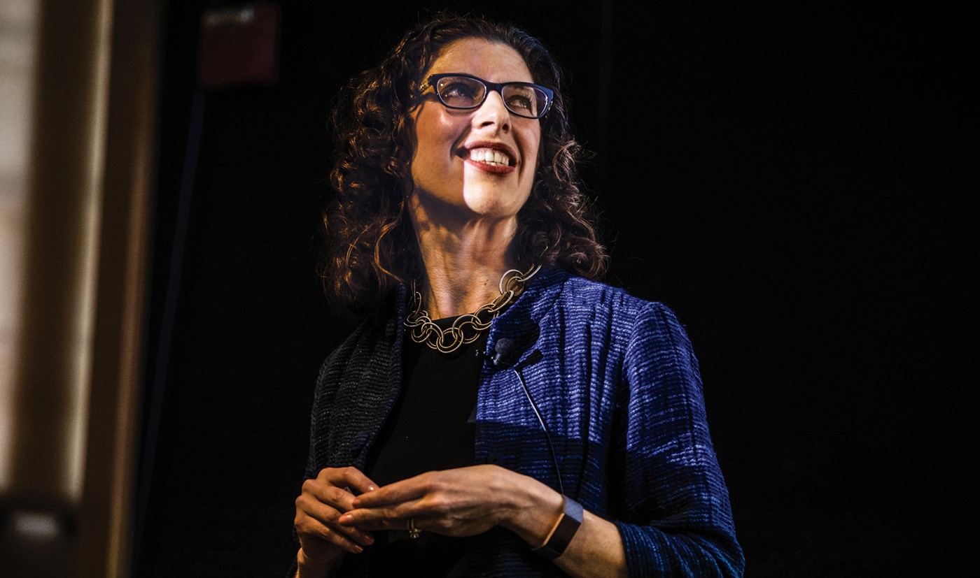 Dr. Megan Ranney ’10 MPH, at her Commencement forum