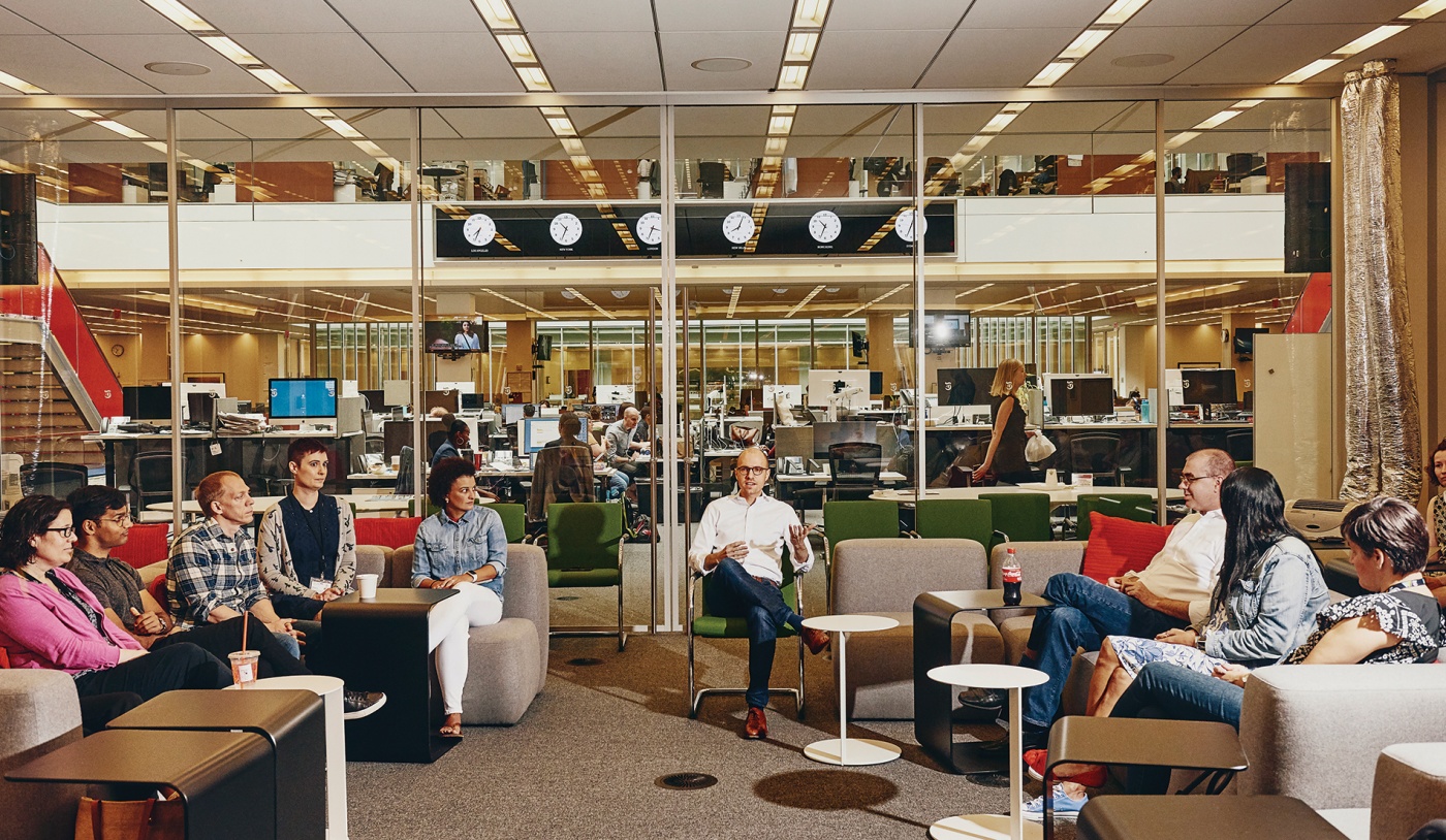 AG Sulzberger conducts a meeting at the NYT