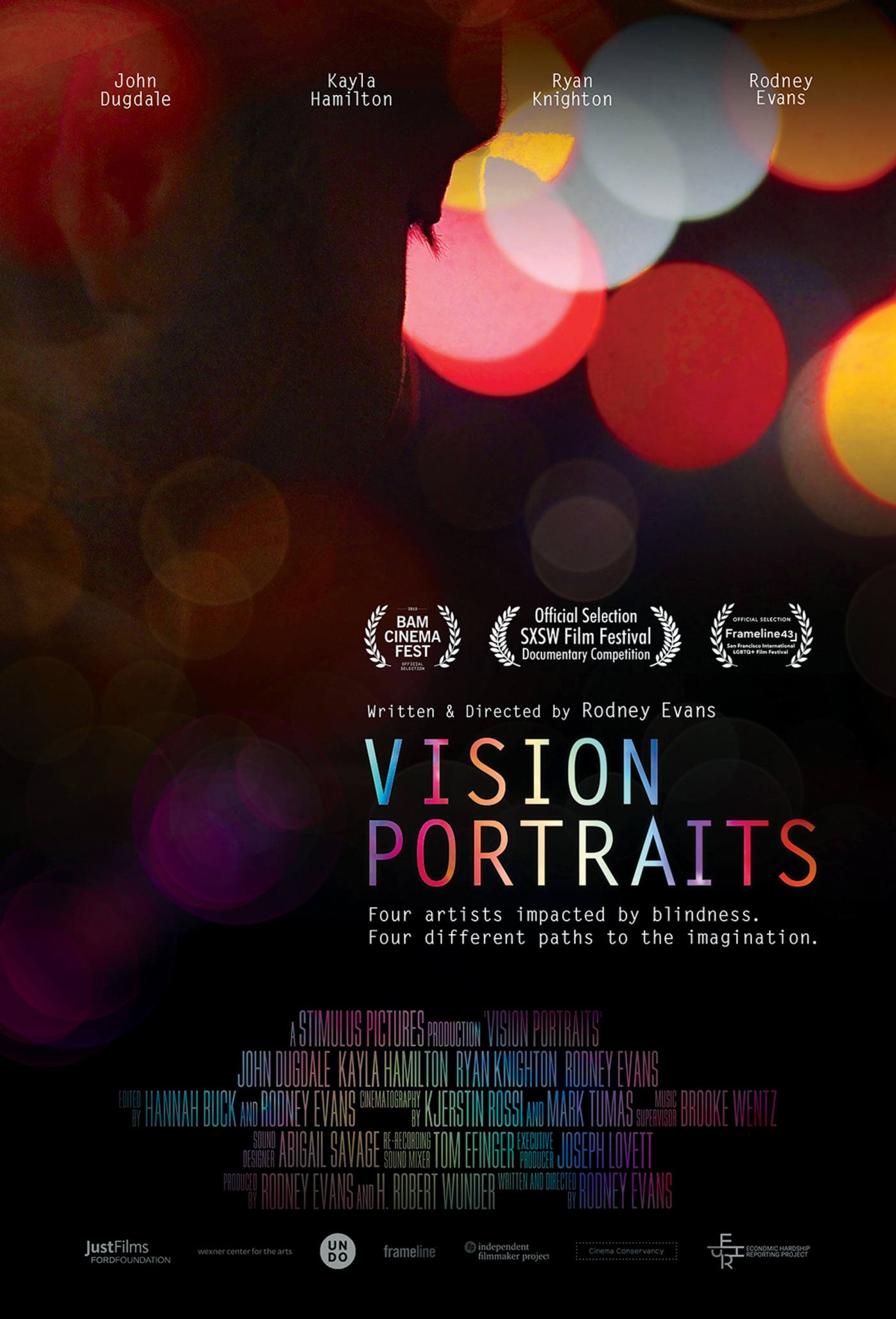 Film poster for "Vision Portraits"