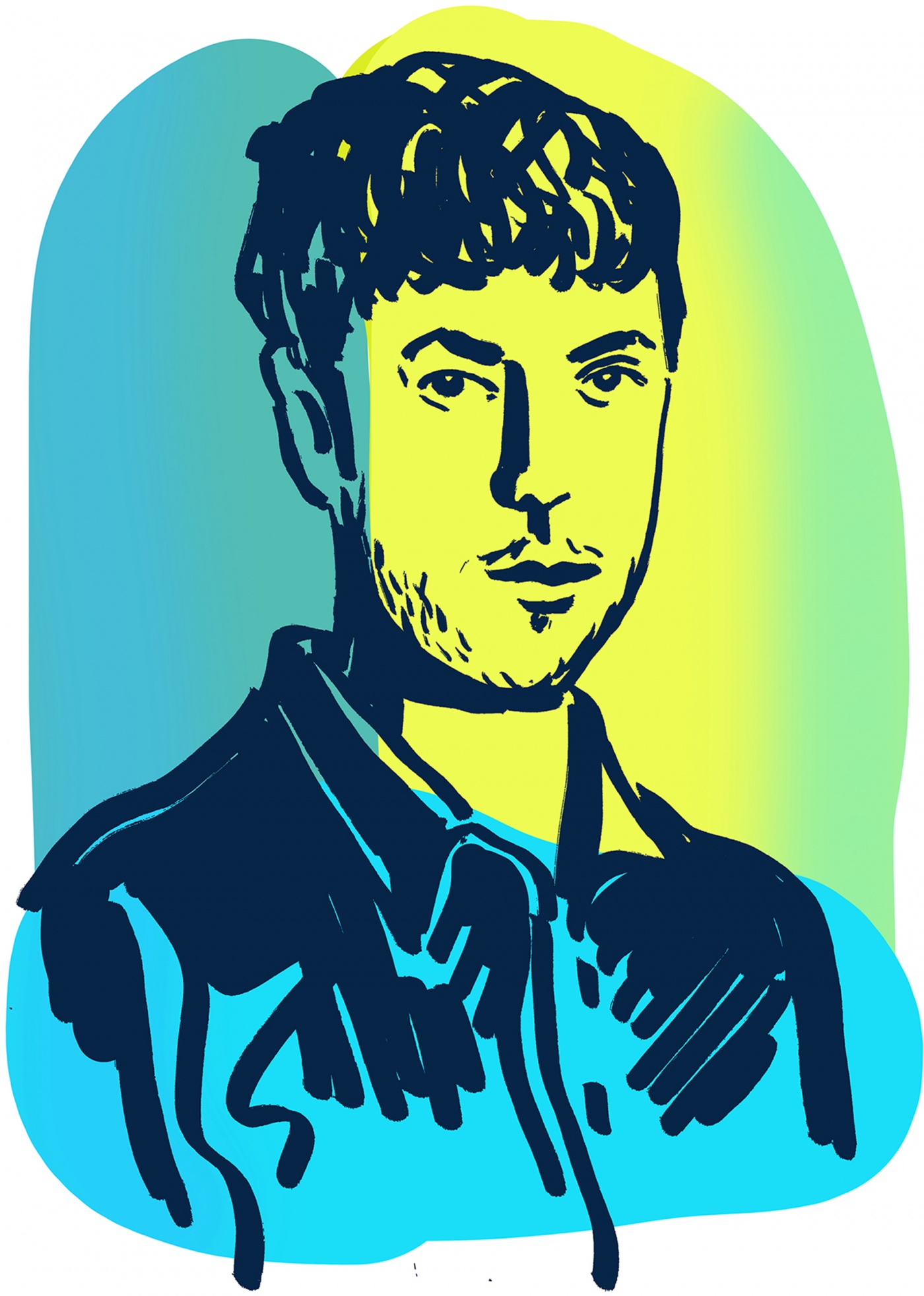 illustrated portrait: Max Posner