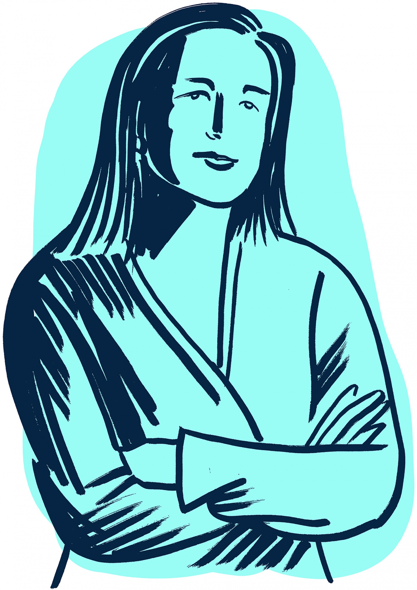 illustrated portrait: Sarah Ruhl 