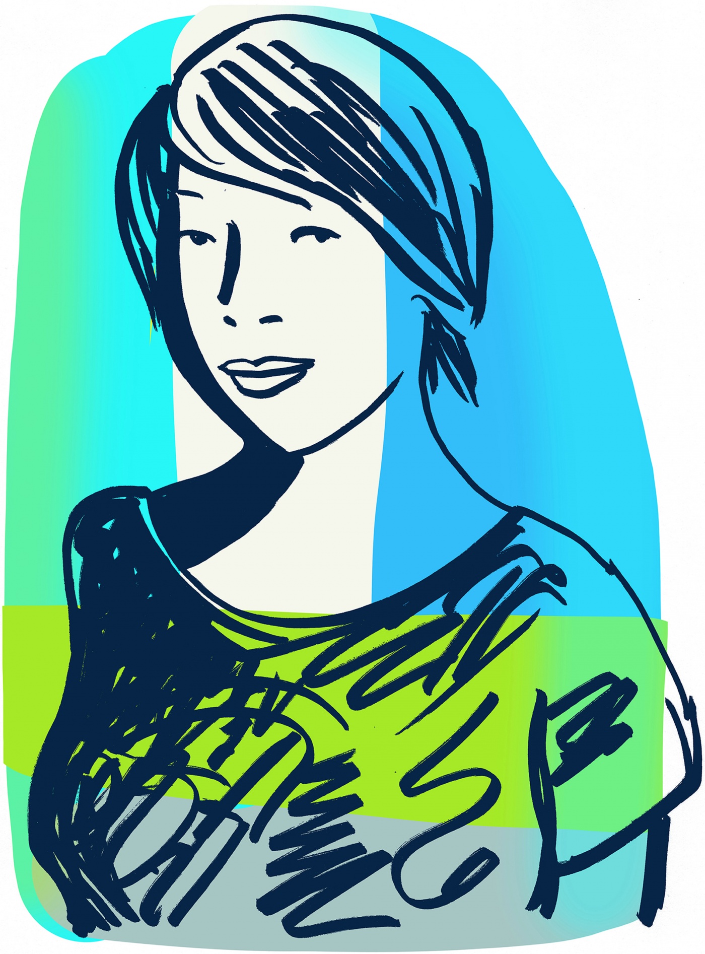 illustrated portrait: Alice Tuan