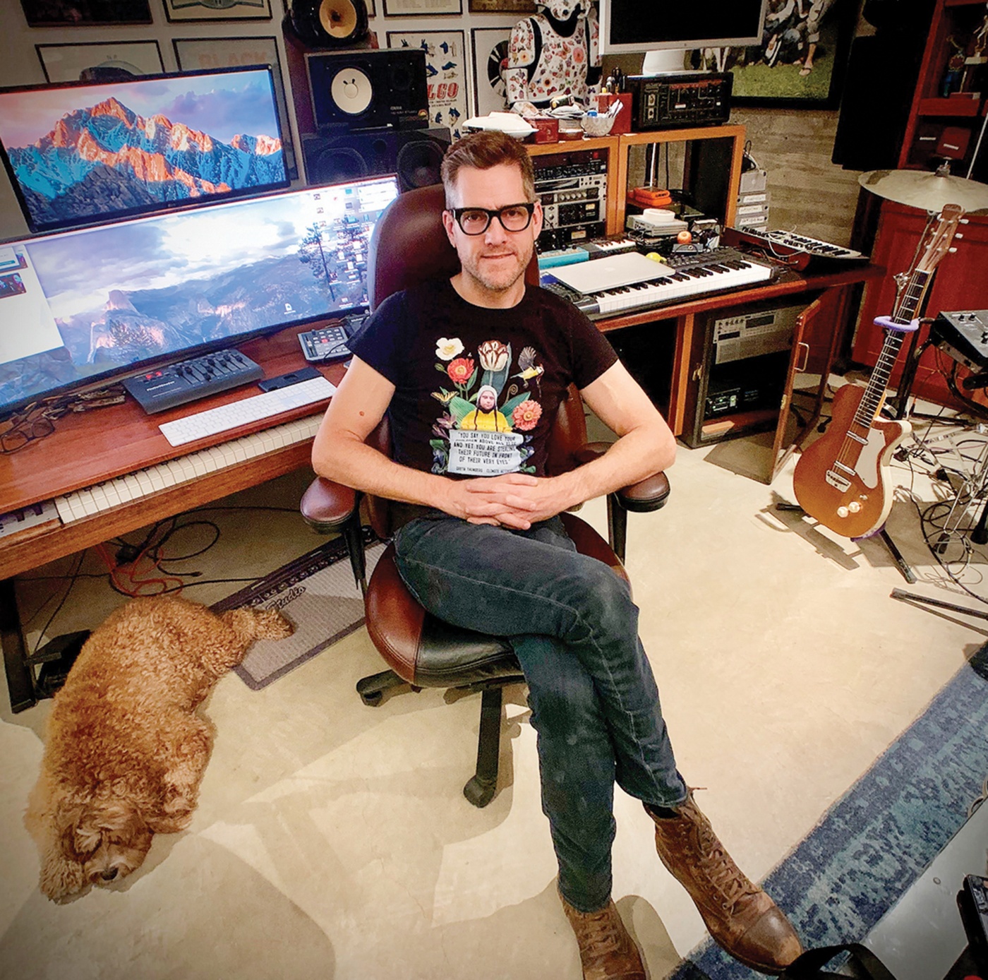 Chad Fischer in his studio