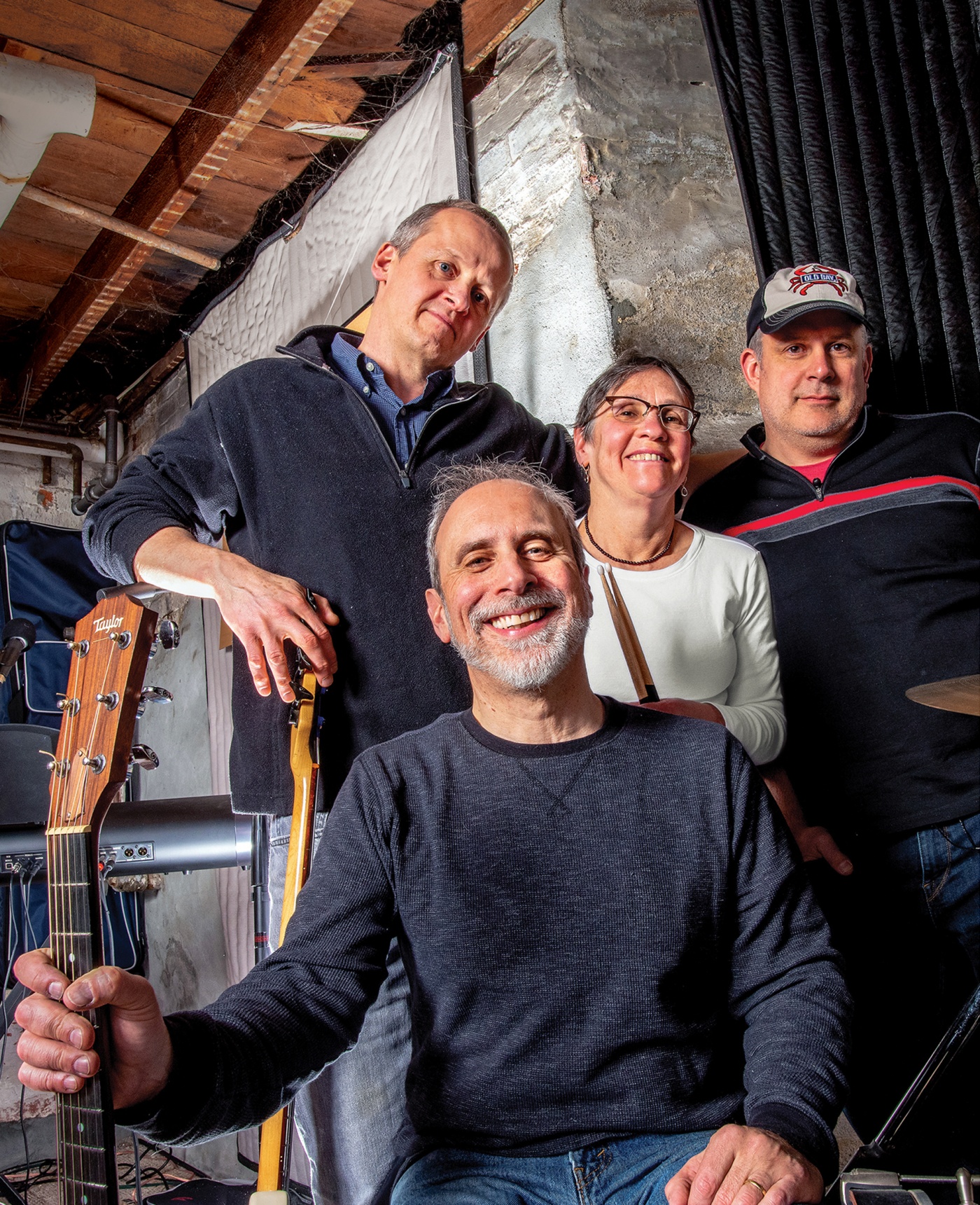 Kerry Smith, Joe Meisel, Janet Blume and Baylor Fox-Kemper of Dirty Filthy Basement