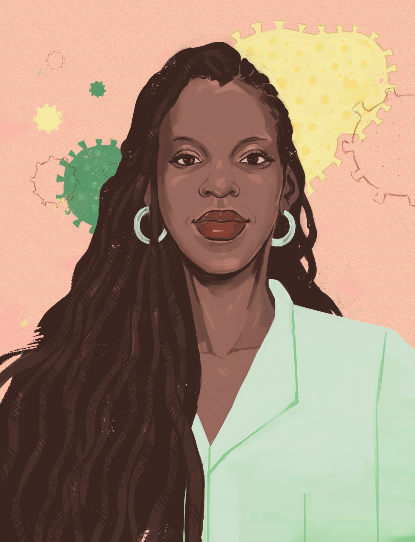 Dr. Nicole Alexander-Scott illustration by Noa Denmon