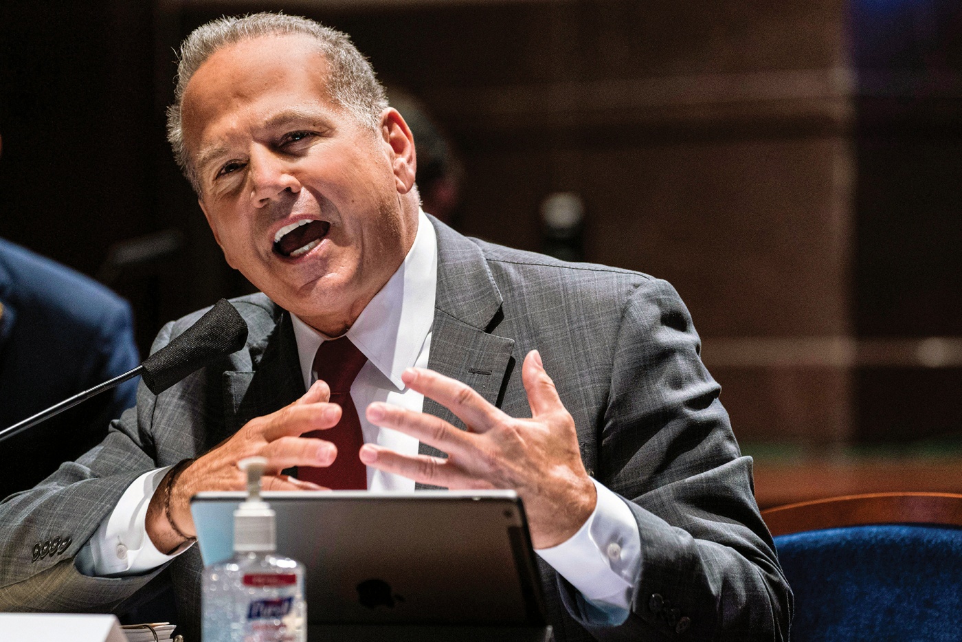 photo of Cicillini speaking at a congressional hearing