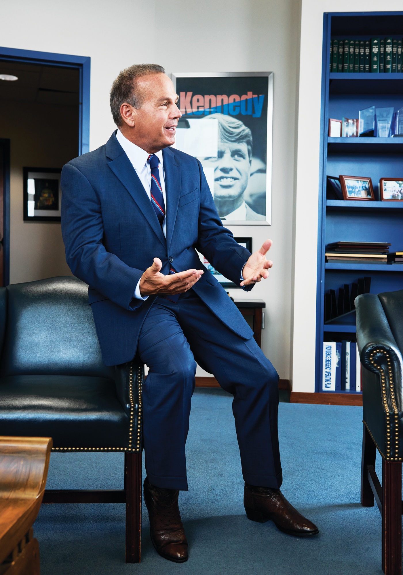 photo of Cicillini in his Pawtucket office