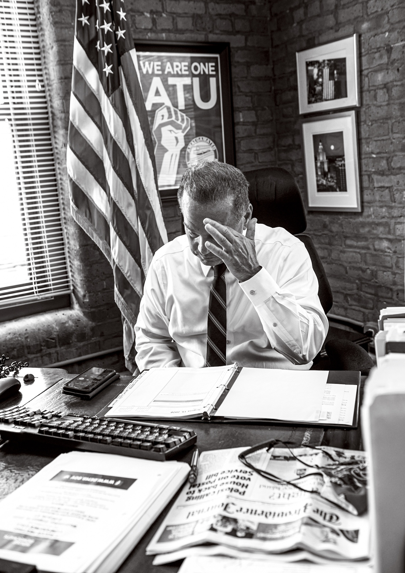 photo of Cicillini at his desk