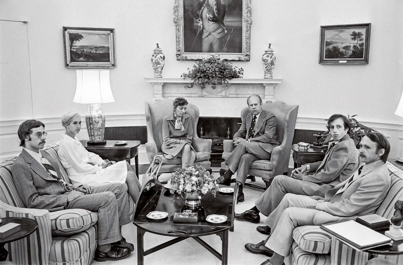 Olson family meeting with Gerald Ford