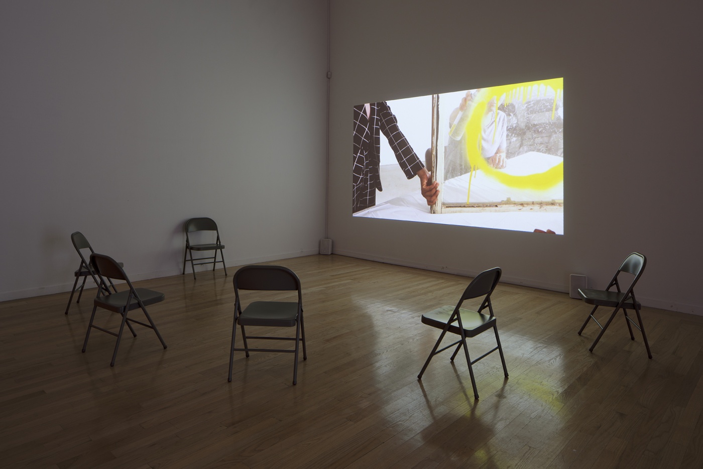 slide 7_“Jibade-Khalil Huffman: Now That I Can Dance,” 2020. Tufts University Art Galleries, installation view.