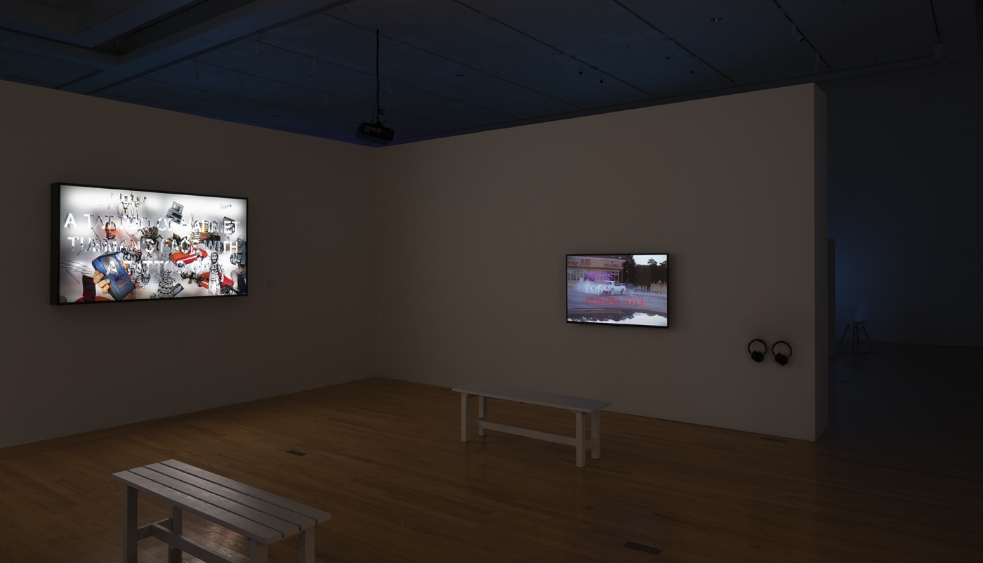 slide 9_“Jibade-Khalil Huffman: Now That I Can Dance,” 2020. Tufts University Art Galleries, installation view.