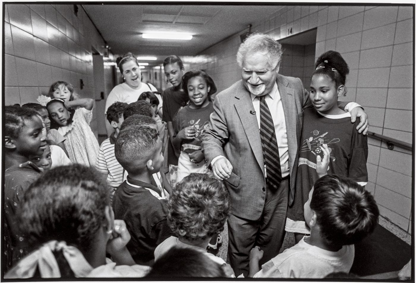 Gregorian in 1997 at the Providence elementary school that the city renamed in his honor.