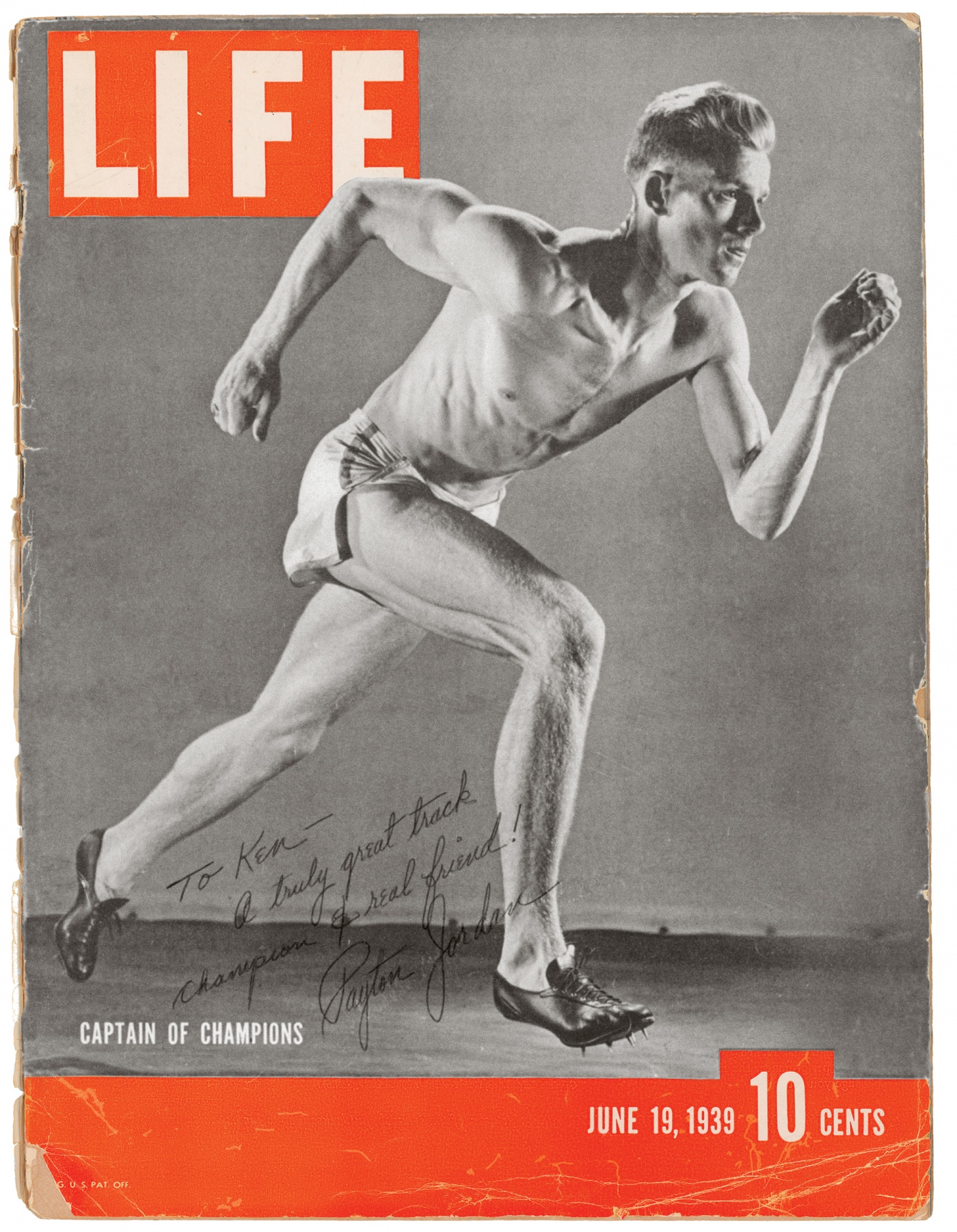 Image of Payton Jordan on the cover of Life