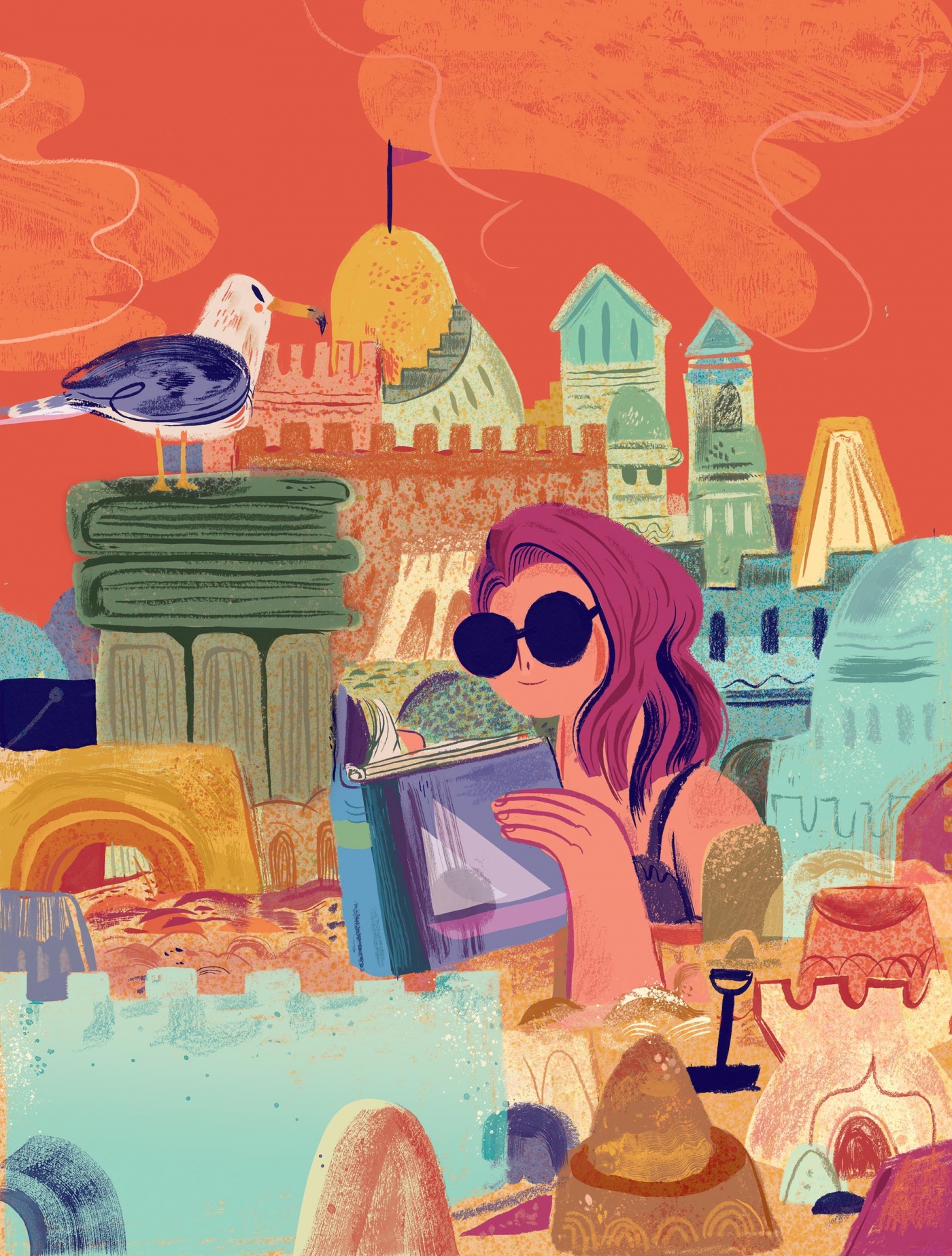 Summer reads illustration