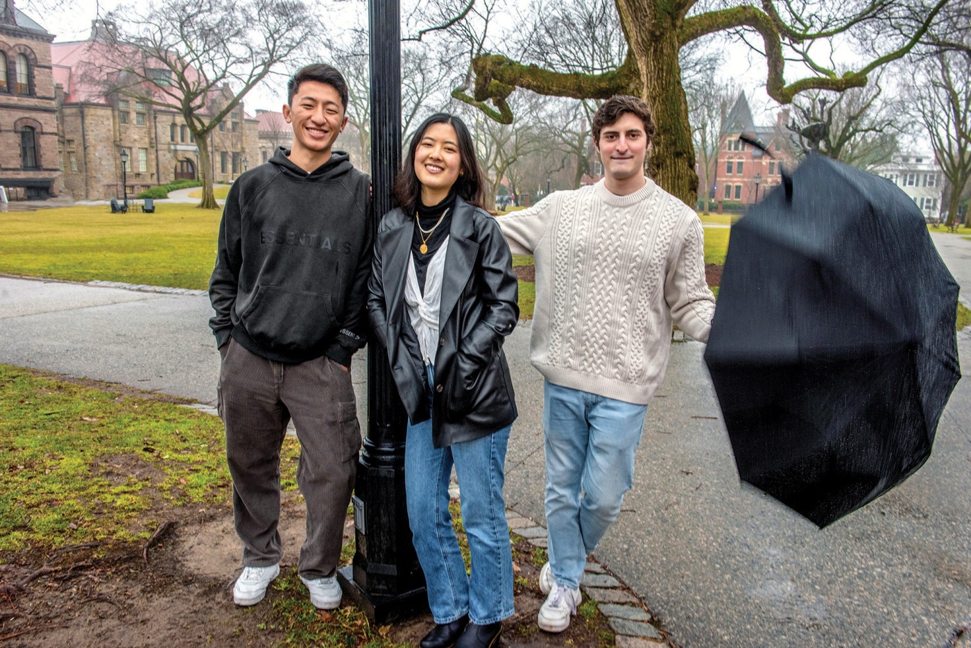 Image of Bryan Guan, Tracy Pan, and Ben Michals 