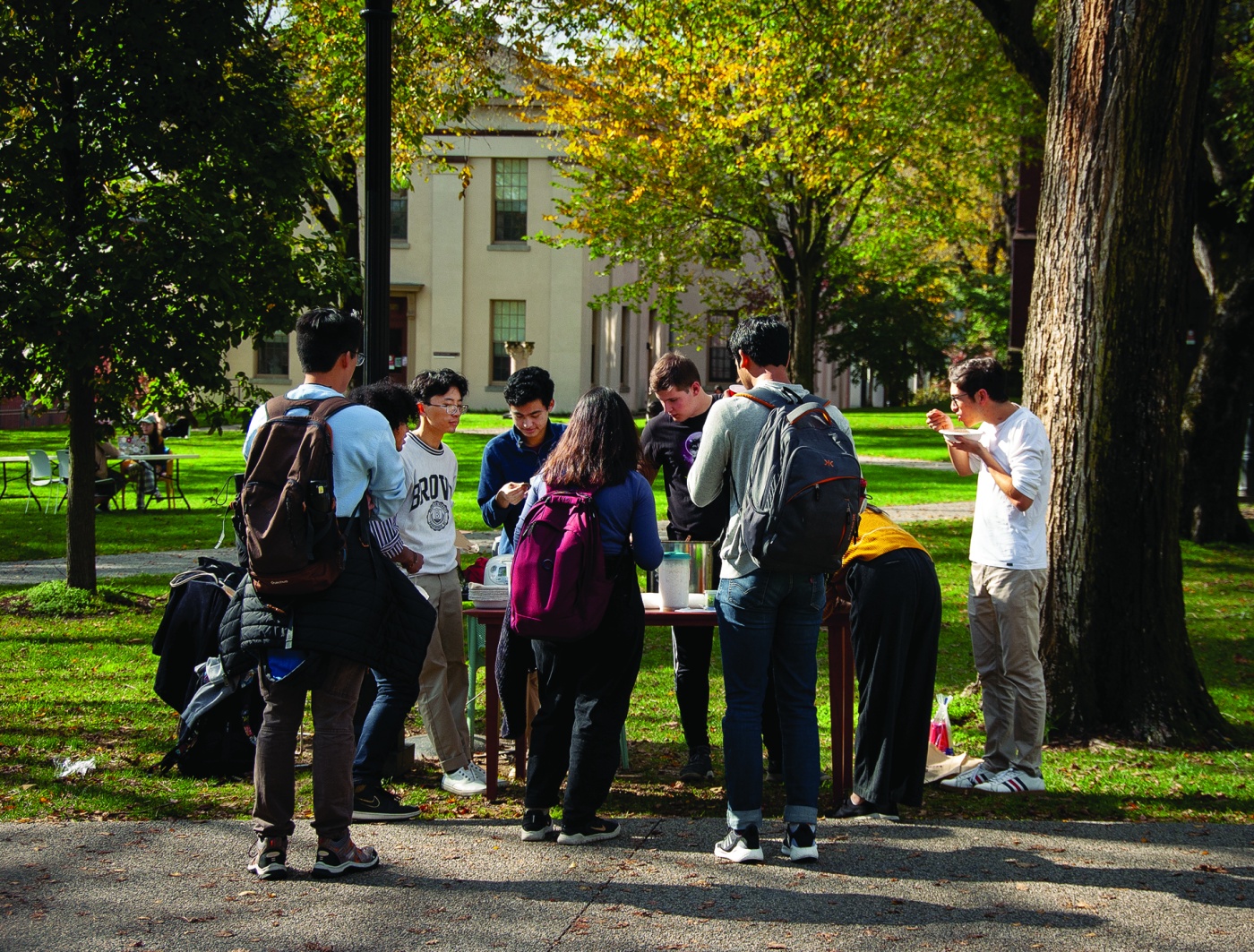 Image of UMAI student pop-up on Brown University campus