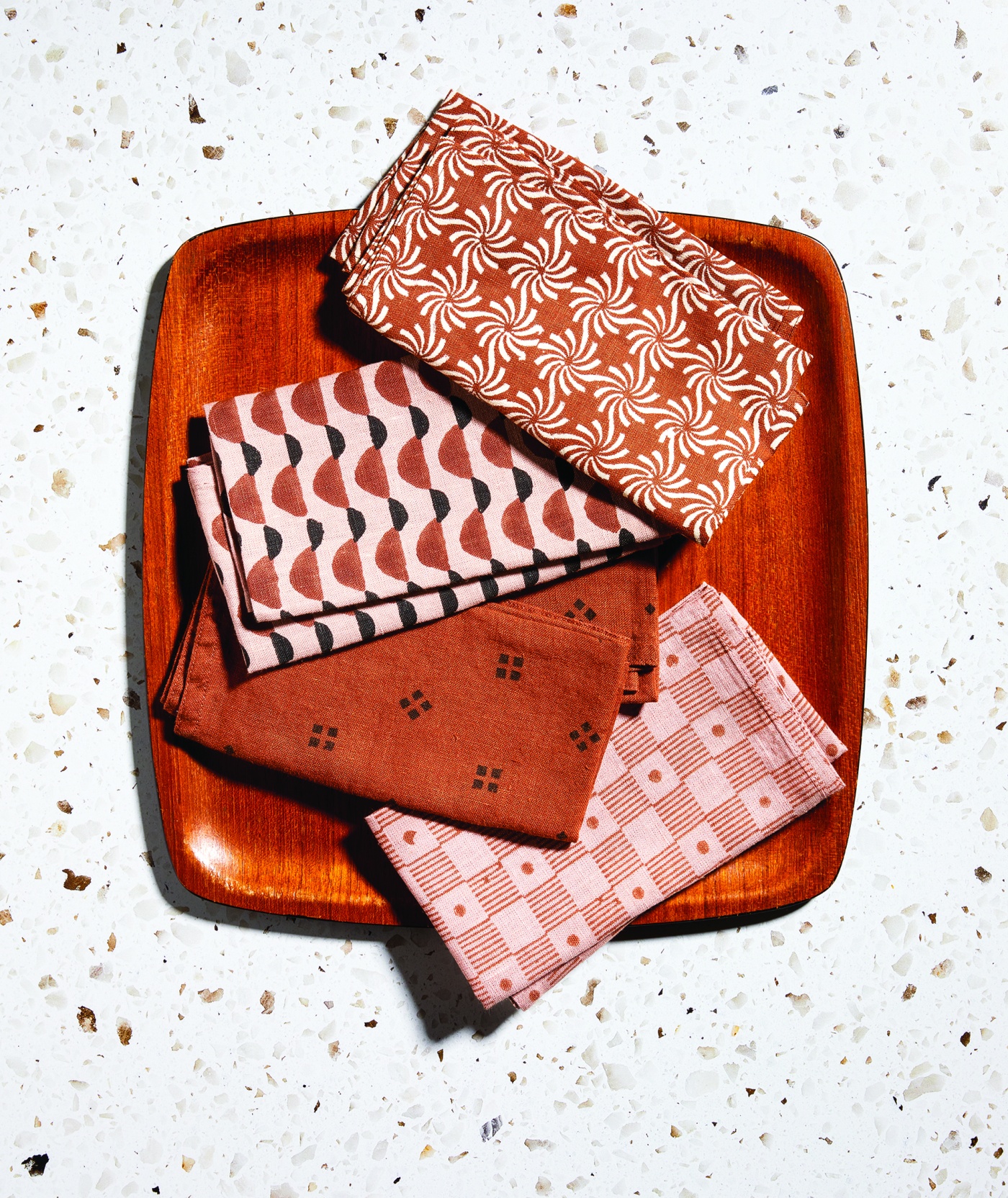 Photo of block-printed napkins