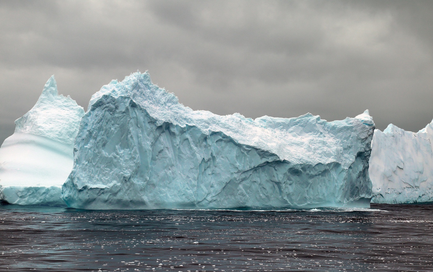 Image of an ice glacier in Antarctica