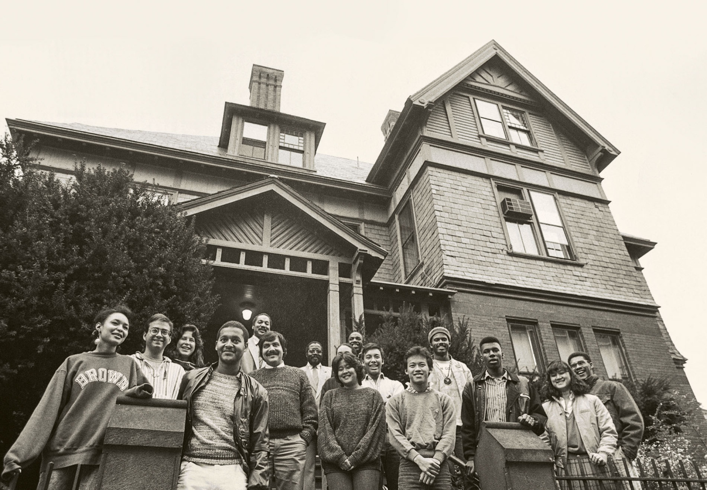 Students in front of Partridge Hall