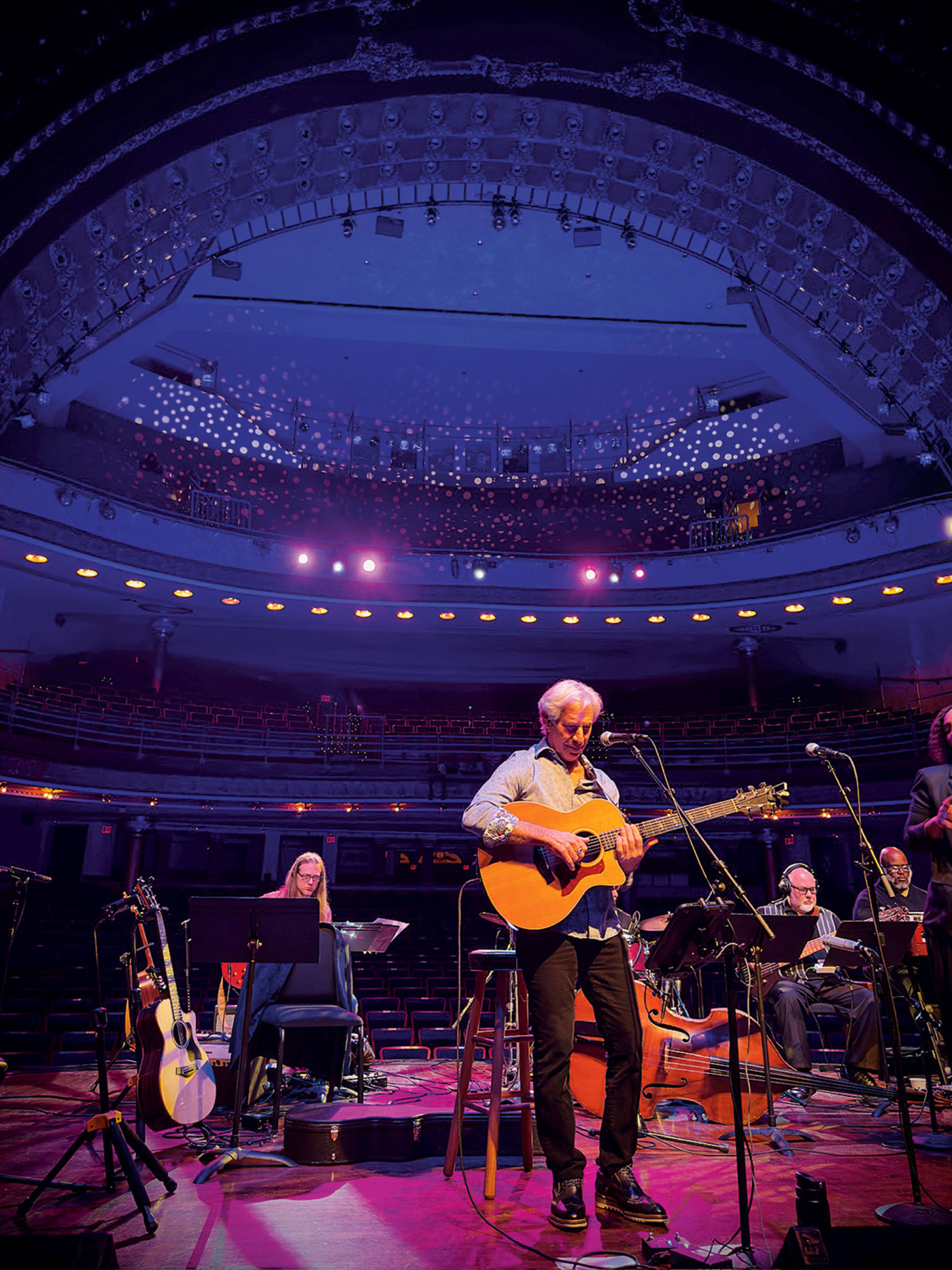 George Barrett on stage