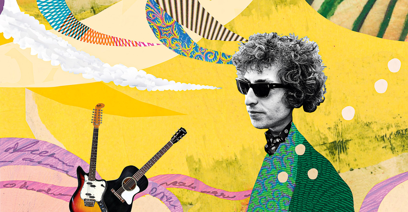 Illustration of Bob Dylan by Katerine Streeter