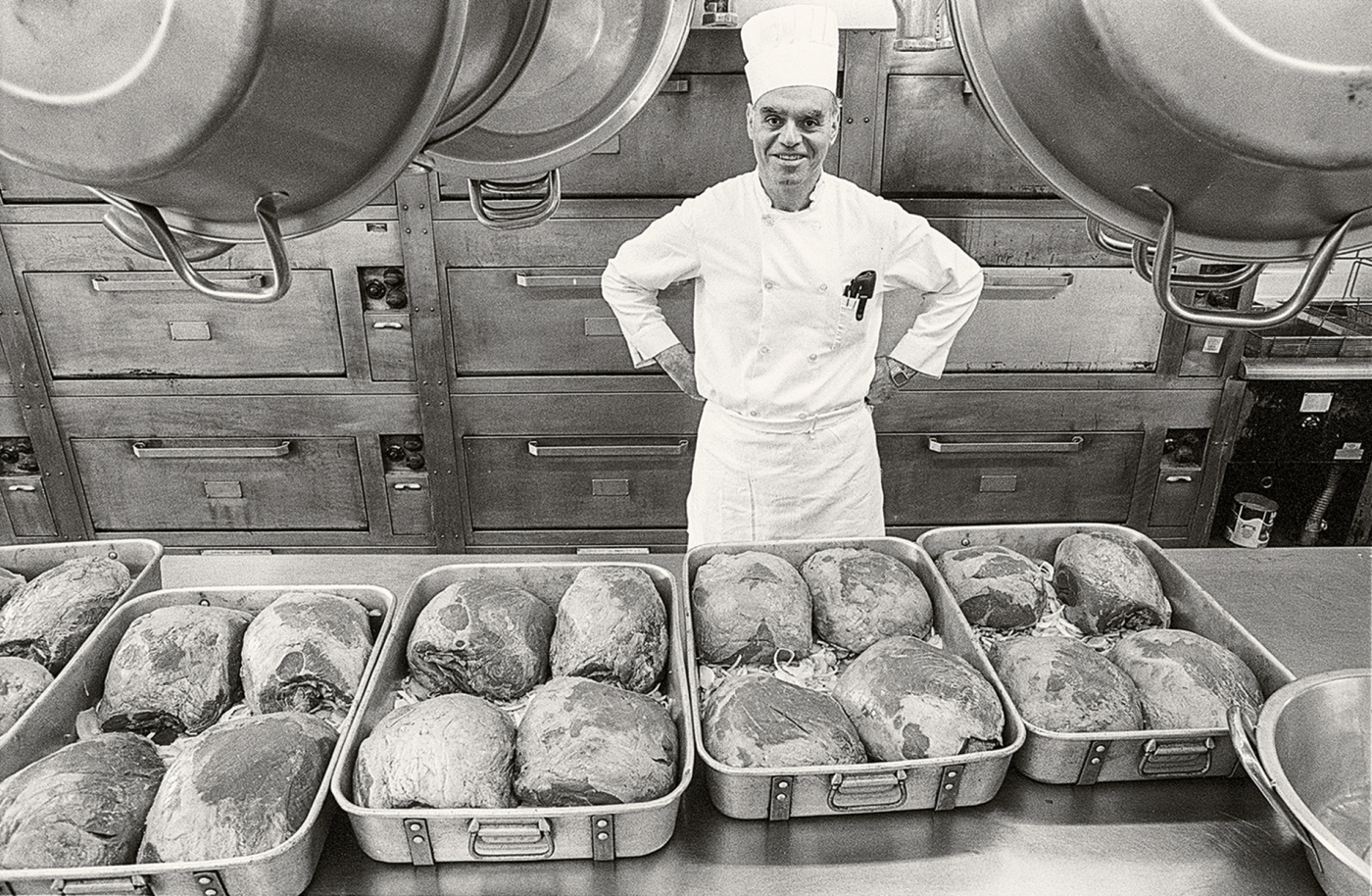 portrait of Chef Gino Corelli in the kitchen