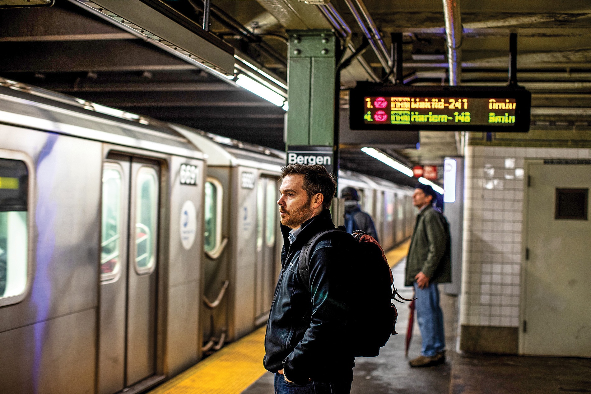 Image of Kevin Roose in a subway station