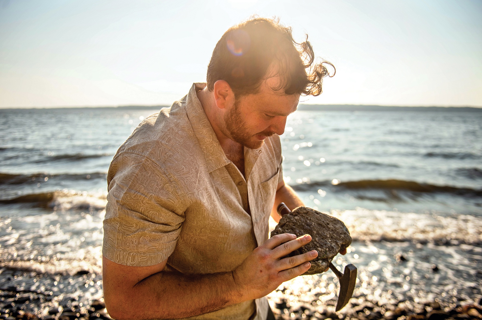 Image of Mark Agostini on a beach