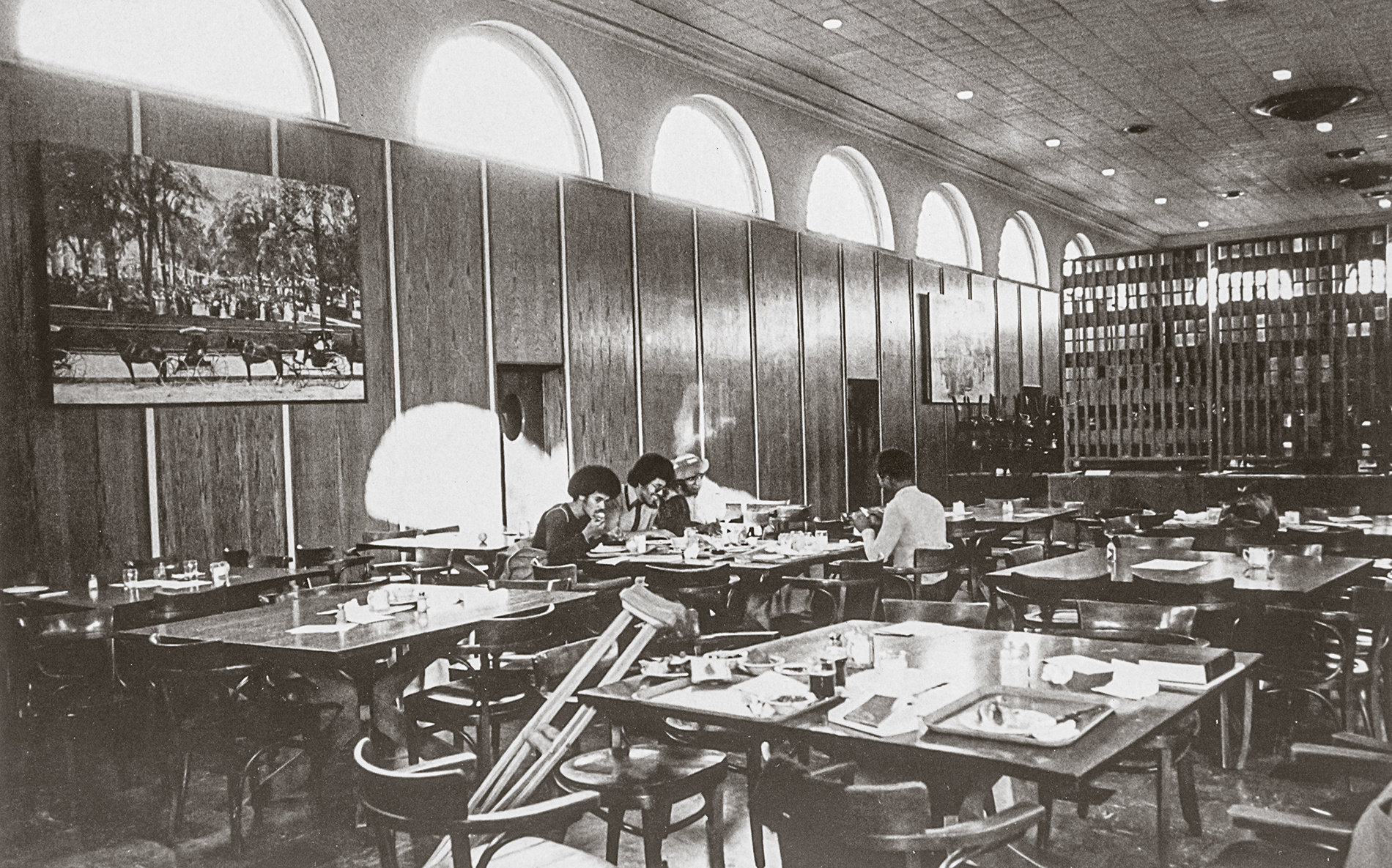 photo of Black students at the Ratty, 1974