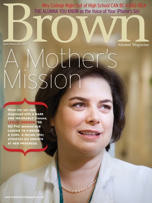 Cover of the January/February 2014 issue of Brown Alumni Magazine