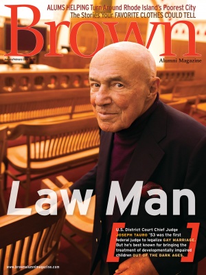 Cover of the January/February 2015 issue of Brown Alumni Magazine