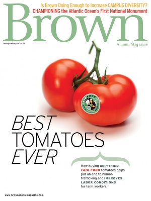Cover of the January/February 2016 issue of Brown Alumni Magazine
