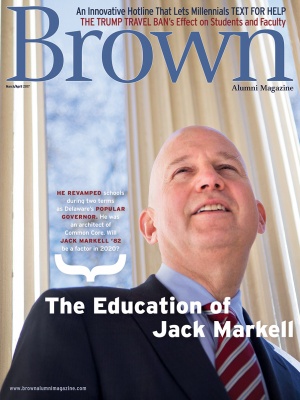 Cover of the March/April 2017 issue of Brown Alumni Magazine