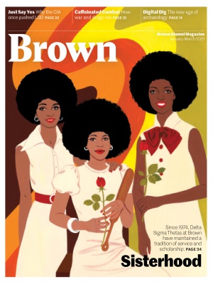 January–March 2021 Brown Alumni Magazine Cover illustration by Bijou Karman